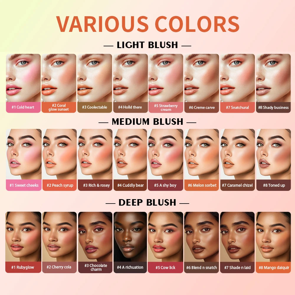 Cream Highlighter and Contour Palette - 9