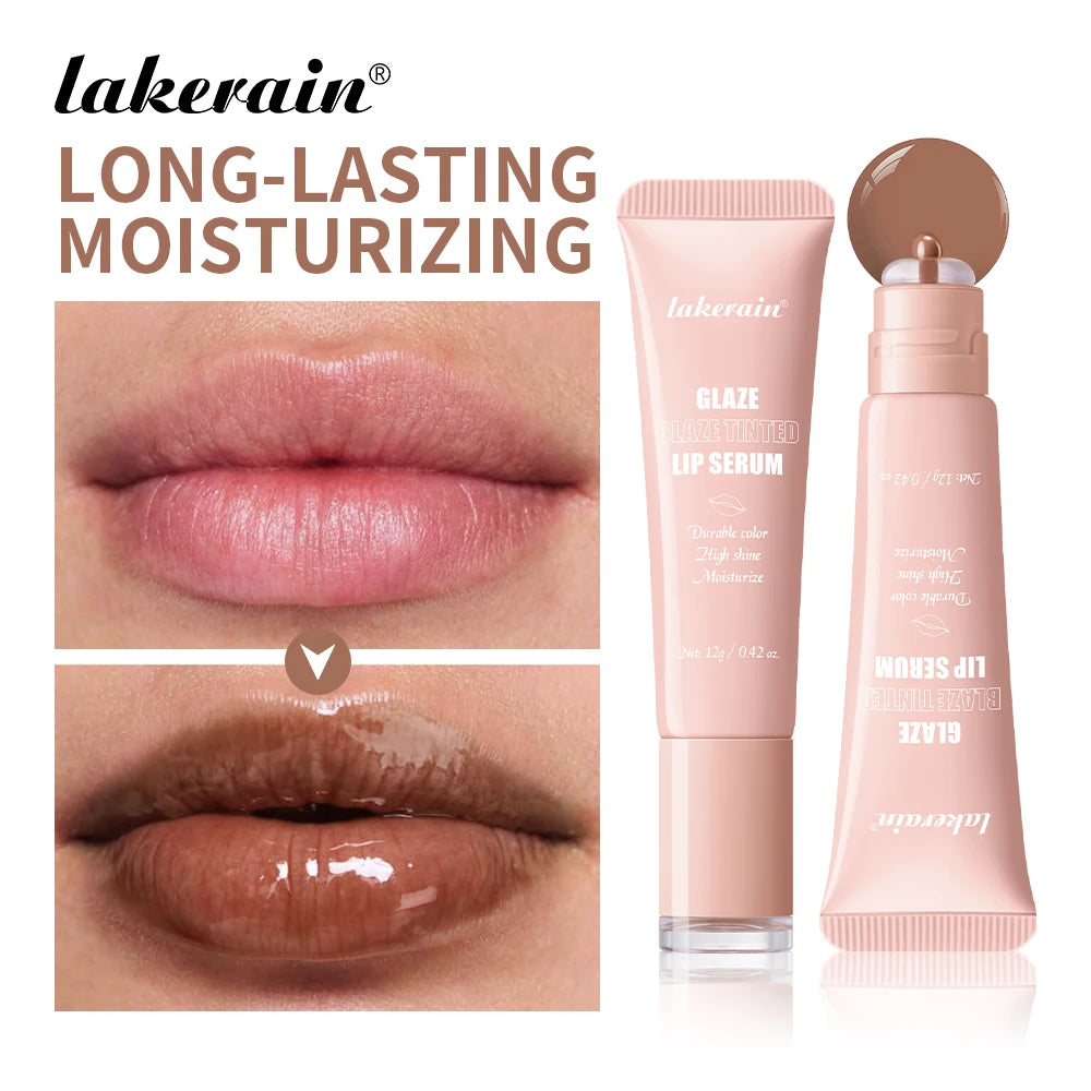 Tinted Hydrating Lip Serum for Plump Glossy Lips