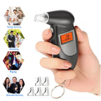 Digital Alcohol Breath Tester with LCD Display and 5 Mouthpieces