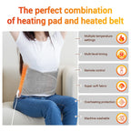 Electric Heating Pad with Waist Belt for Pain Relief and Warmth
