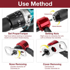Electric Drill Rivet Nut Gun Adapter Tool M3-M8