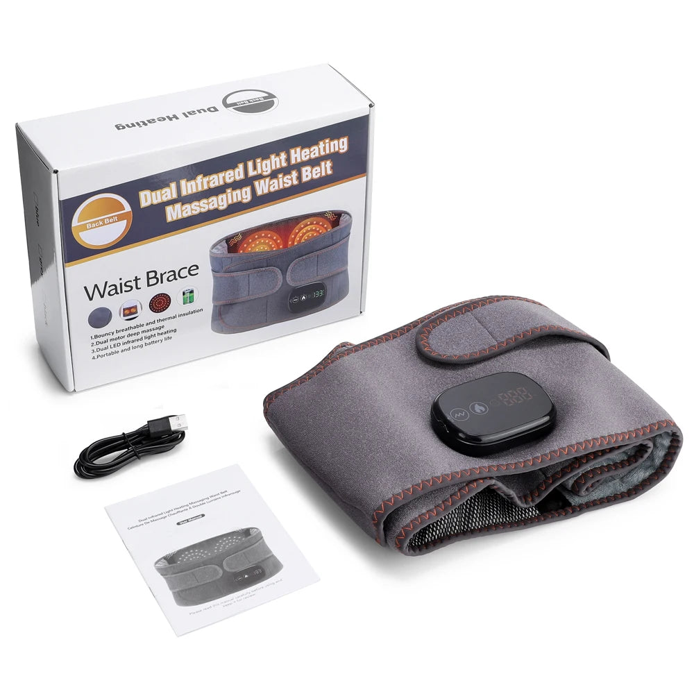 Cordless Heated Vibration Waist Massage Belt - 15
