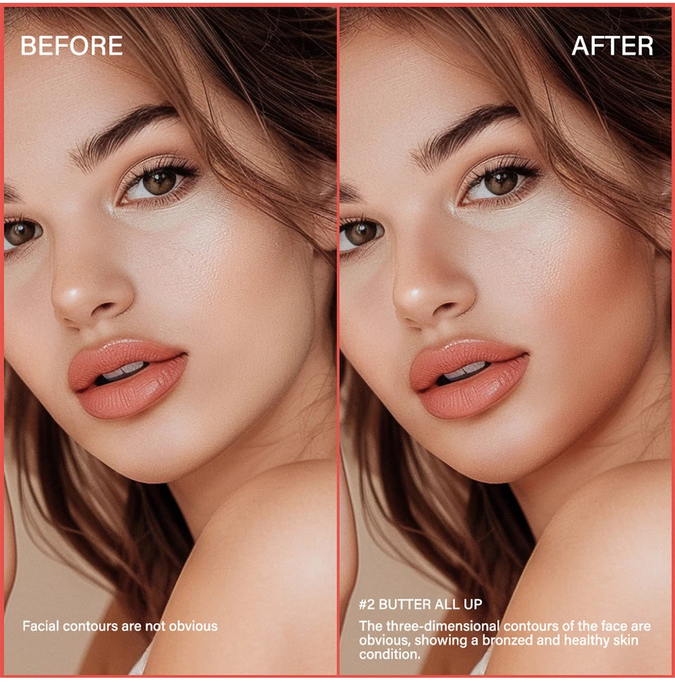 Waterproof Soft Matte Face Bronzer and Contouring Powder