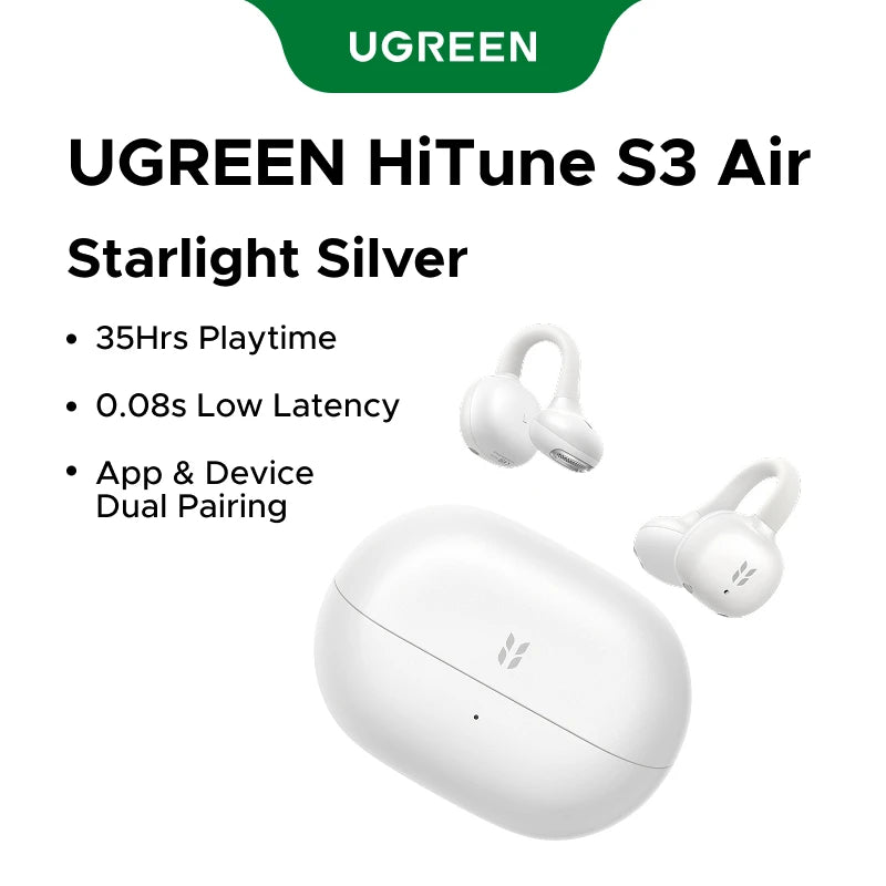 Open-Ear Bluetooth 6.0 Wireless Clip-On Earbuds