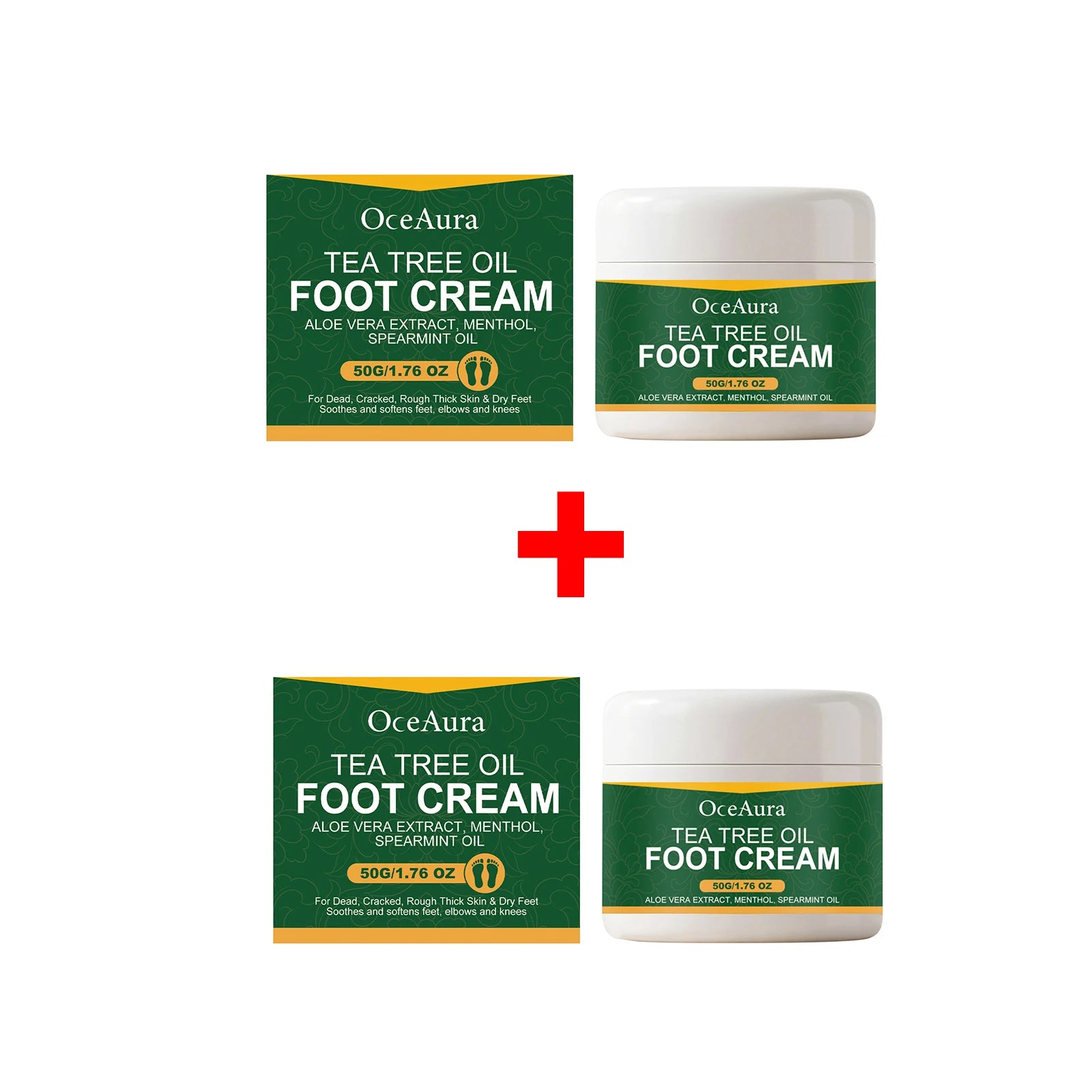 Tea Tree Oil Moisturizing Foot Cream for Cracked Heels - 13