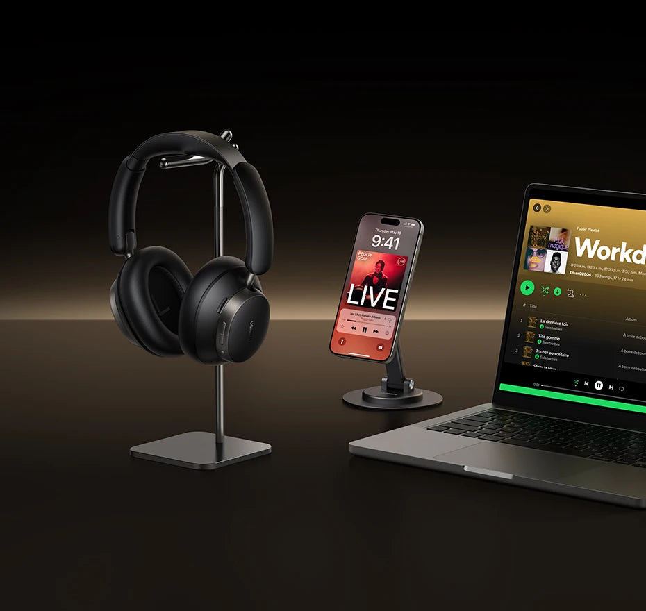 Wireless Noise-Cancelling Headphones with 120H Playtime