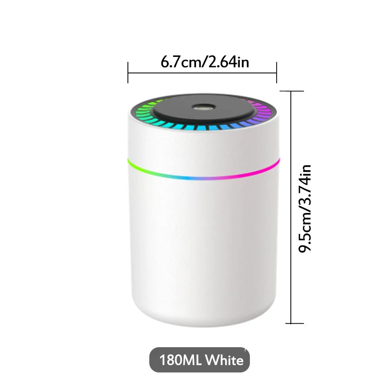 Ultrasonic Portable Mini USB Air Humidifier with RGB LED Light