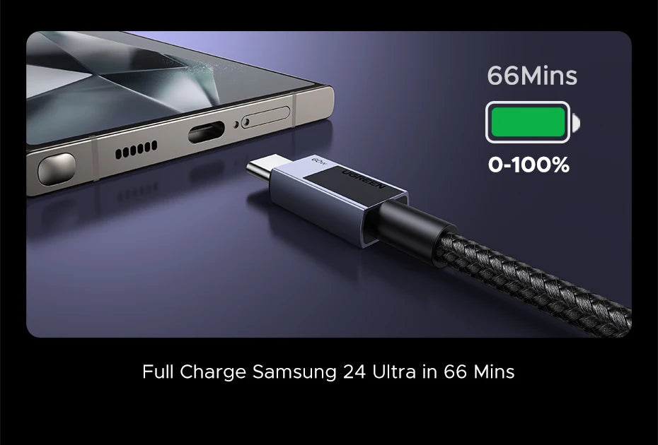 60W USB-C to USB-C Fast Charging and Data Cable - 11