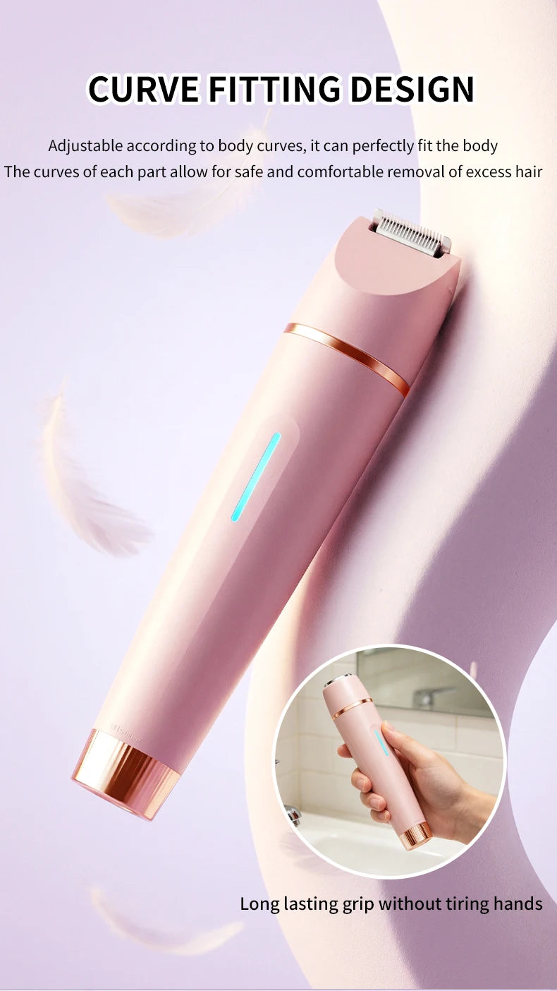 3-in-1 Electric Waterproof Women's Hair Shaver and Bikini Trimmer - 11