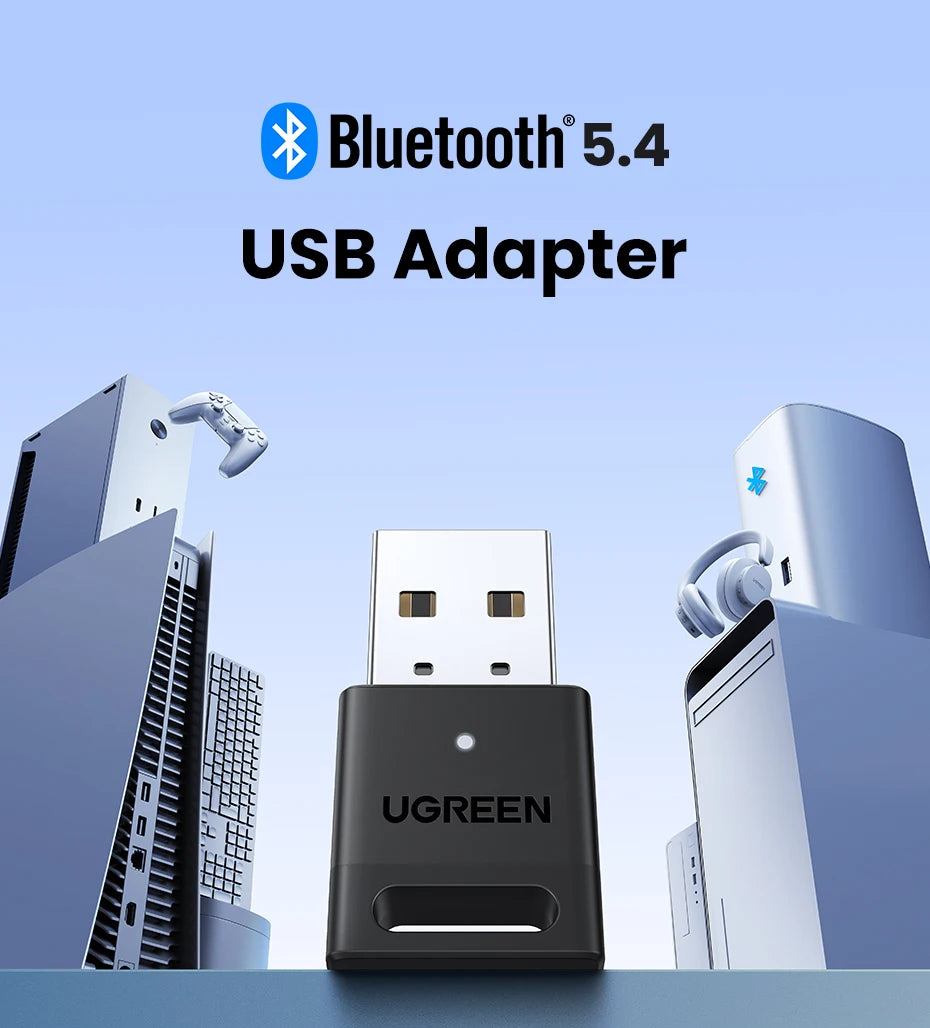 USB Bluetooth 5.4 Adapter for PC Wireless Connectivity