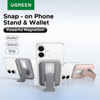 Magnetic Phone Wallet and Foldable Stand for MagSafe