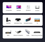 Cat6 Gigabit Ethernet Network Cable 1000Mbps RJ45 LAN Cord
