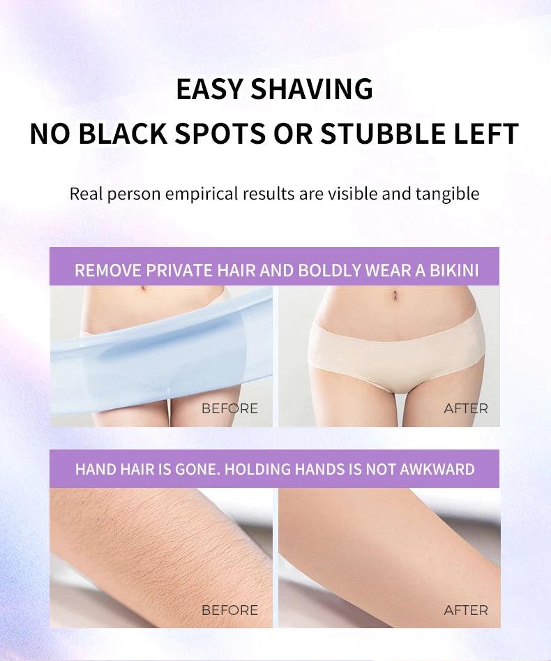 3-in-1 Electric Waterproof Women's Hair Shaver and Bikini Trimmer