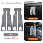 Suede Leather Car Glove Box Hanging Hook for Handbags and Accessories