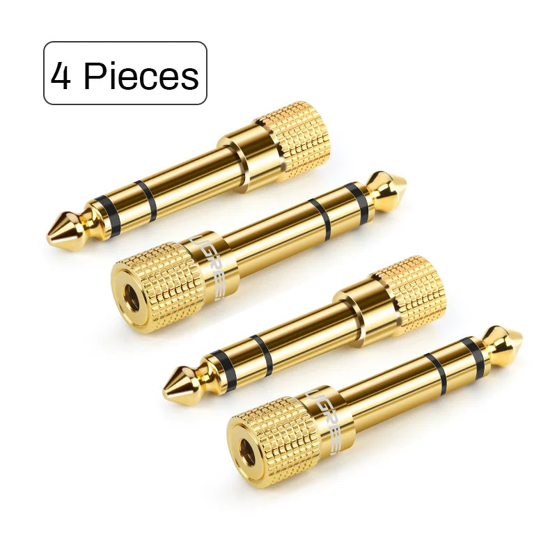 6.35mm Male to 3.5mm Female Stereo Audio Adapter