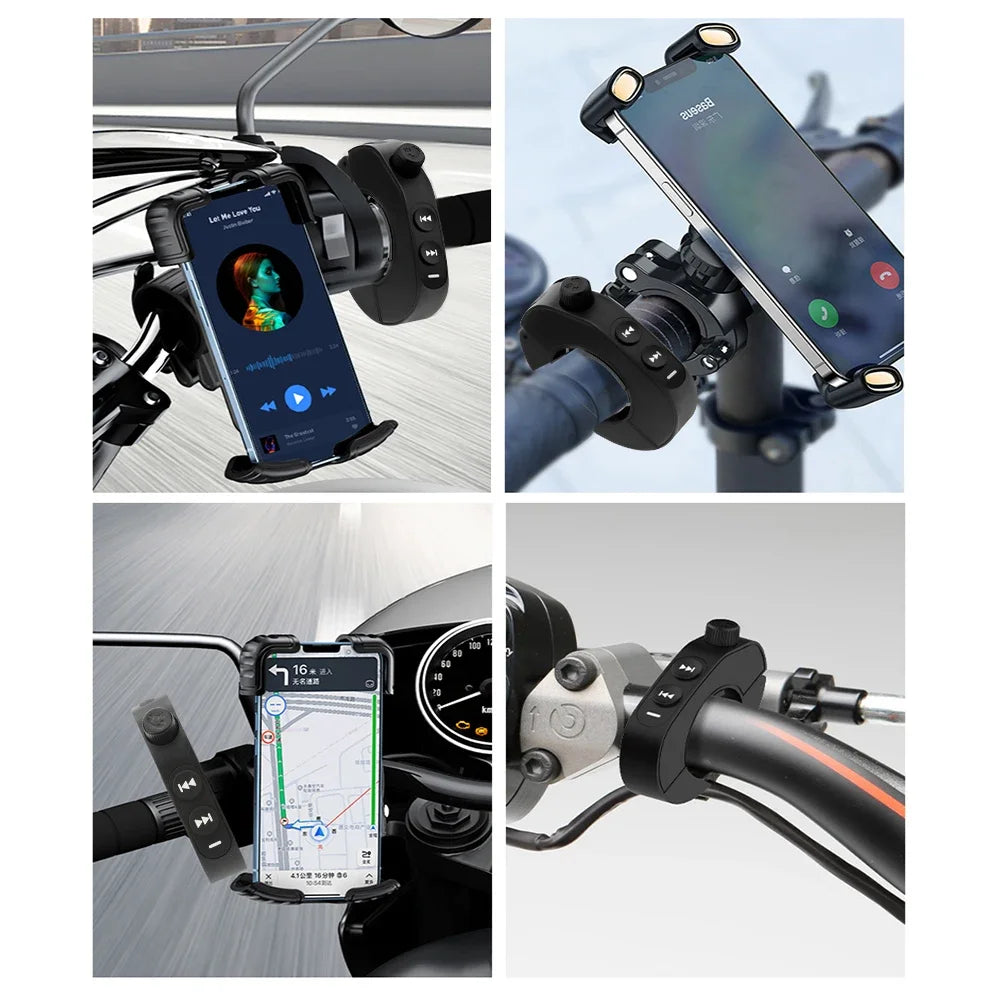Bluetooth 5.3 Motorcycle Handlebar Remote Control for Phone and Headset