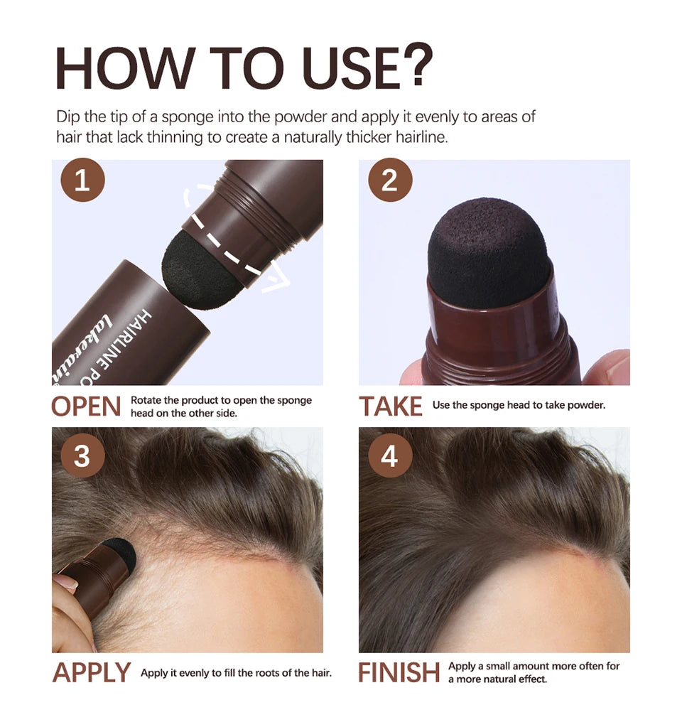 Waterproof Hairline Shadow Powder Root Cover Up Stick - 16