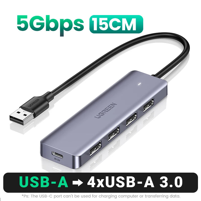 4-Port USB-C to USB 3.0 Data Hub Adapter