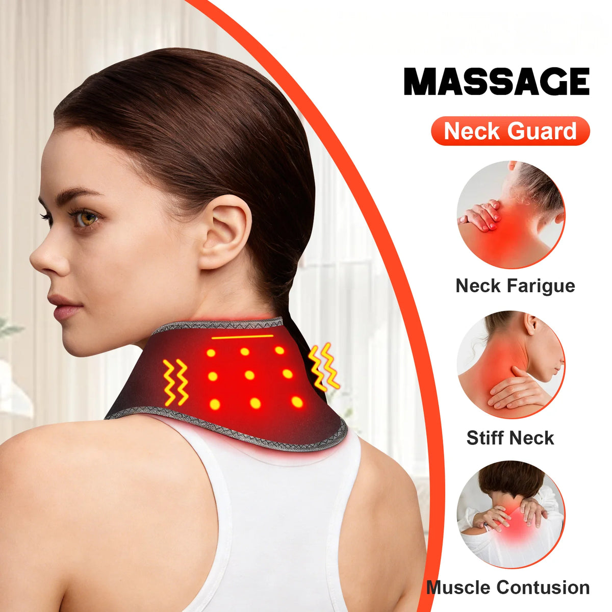 Portable Cordless Vibration Neck Massage Wrap