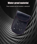 Carbon Fiber Car Key Fob RFID Signal Blocking Pouch Protector