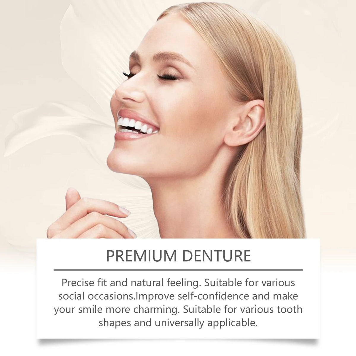 Silicone Temporary Denture Set for Missing Teeth