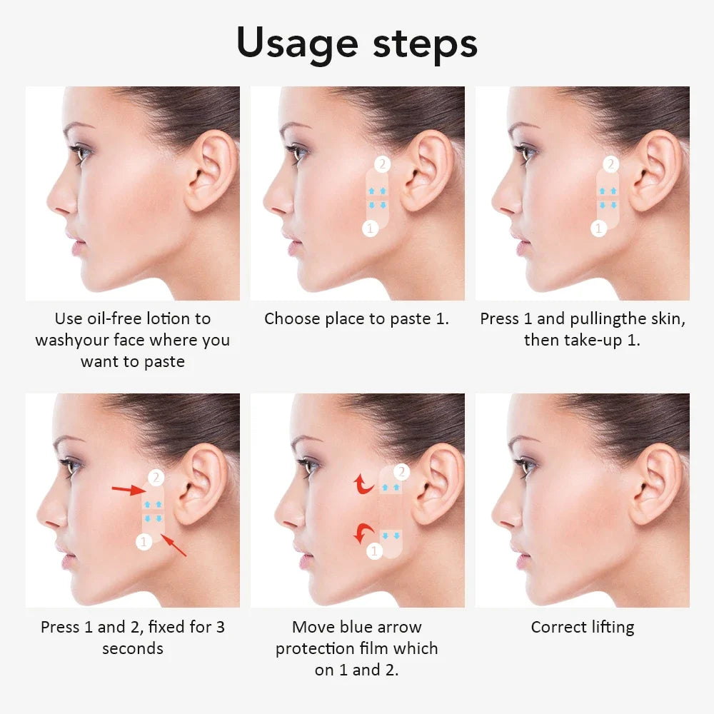 Invisible Face Lifting Patches for Instant V-Shape Firming - 6