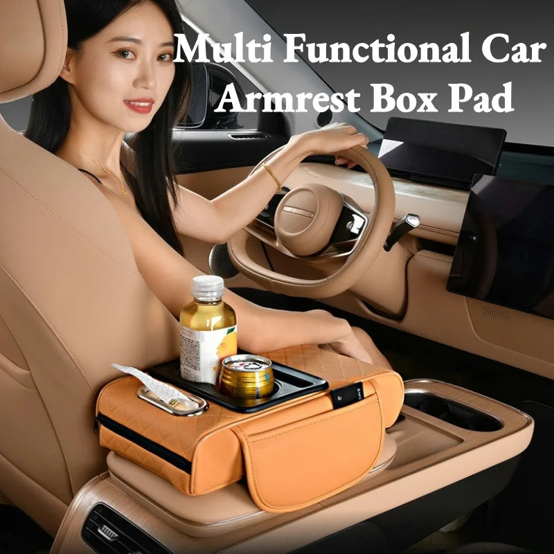 Universal Car Center Console Organizer and Armrest Cushion