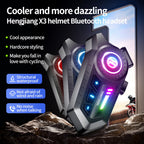 Bluetooth 5.4 Motorcycle Helmet Headset with RGB Lights and IP67 Rating