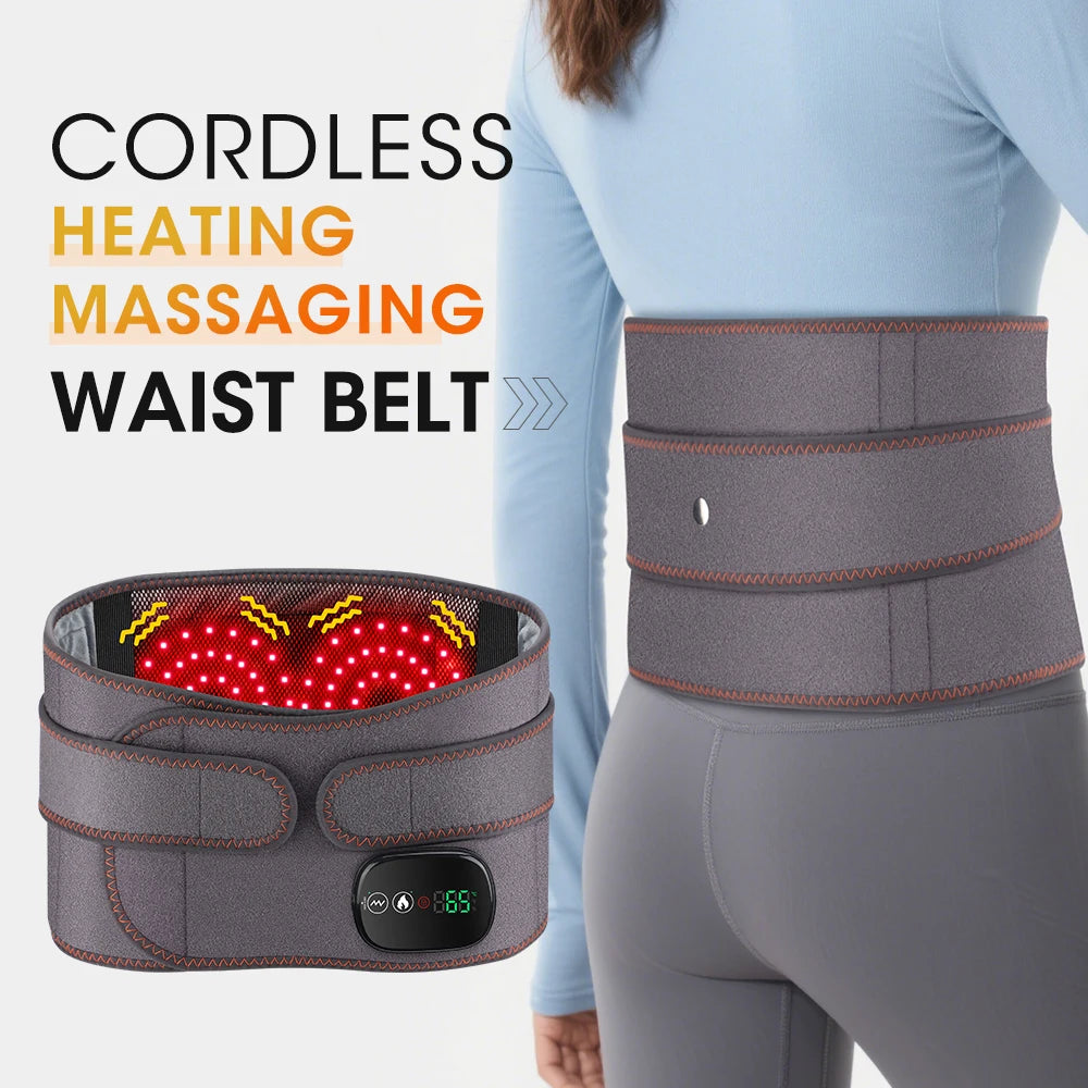 Cordless Heated Vibration Waist Massage Belt - 1