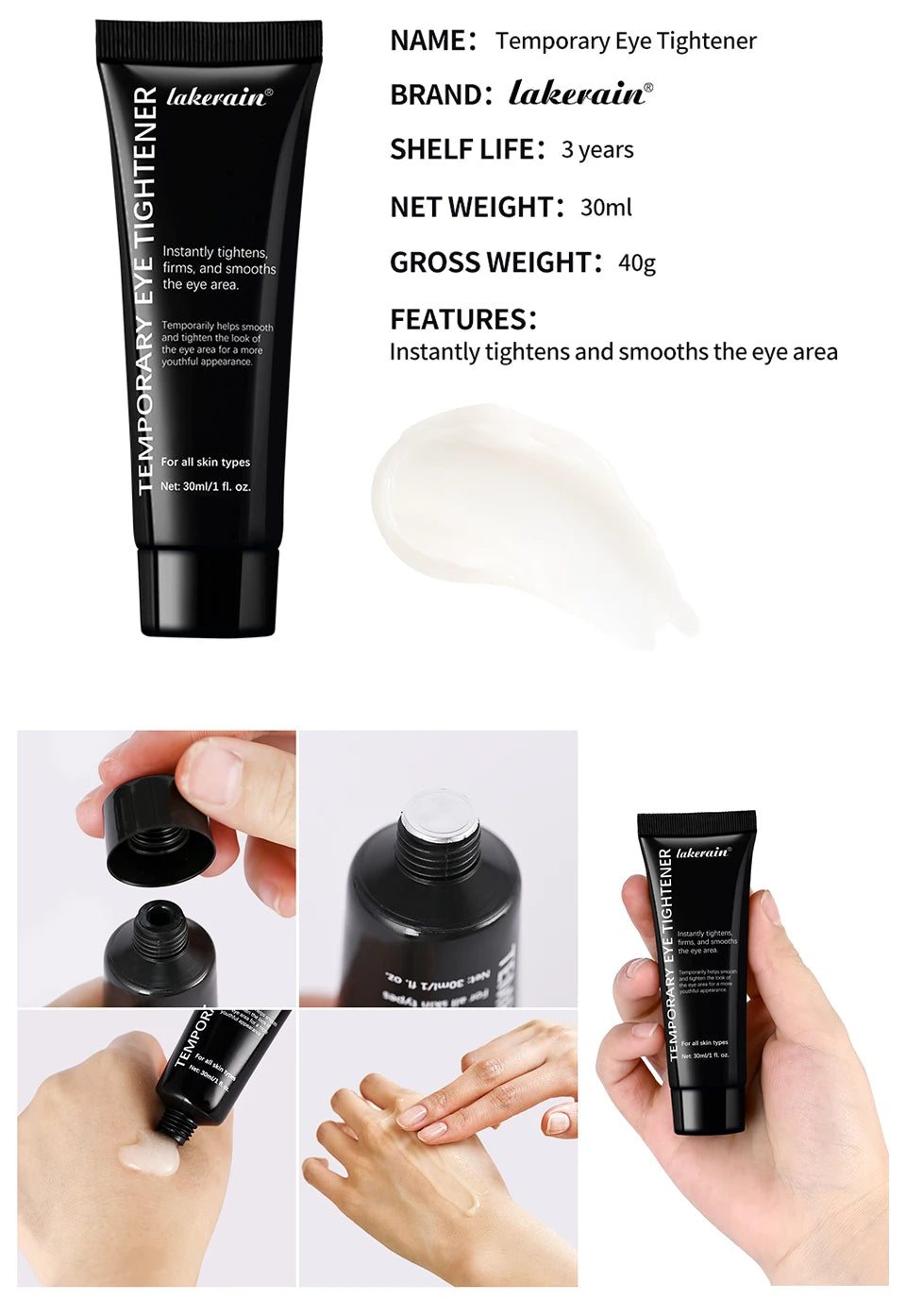 Instant Eye Tightening Cream for Fine Lines and Wrinkles - 18