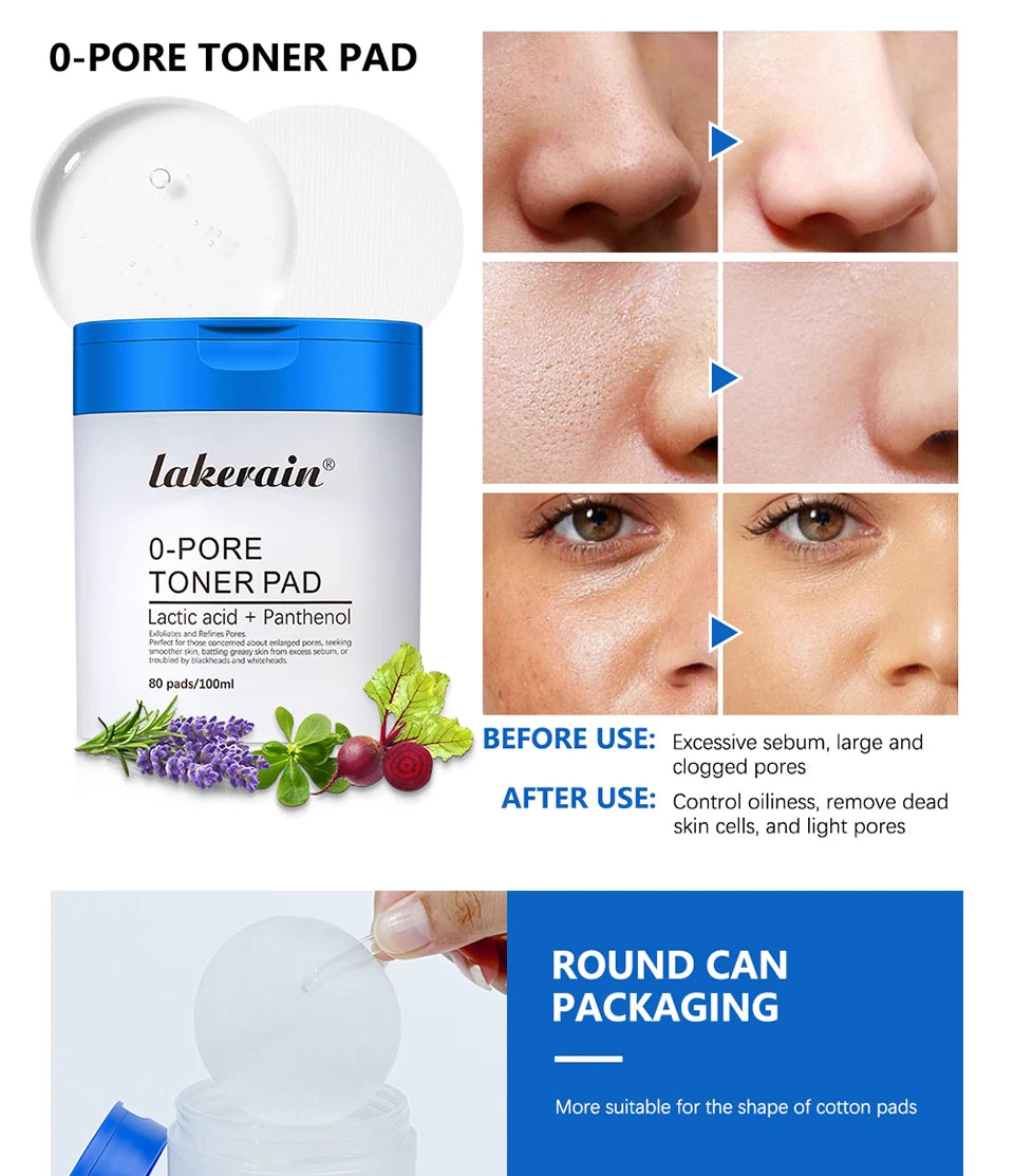 Hydrating Toner Pad and Peptide Facial Serum Skincare Set - 10