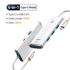 4-in-1 USB-C to USB 3.0 Multi-Port Adapter Hub