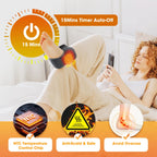 Heated Vibration Ankle Massager for Pain Relief and Relaxation