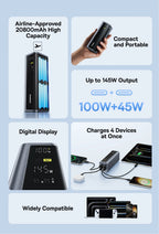 145W Fast Charging Portable Power Bank 20800mAh