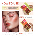 8-Color Cream Blush and Highlighter Makeup Palette