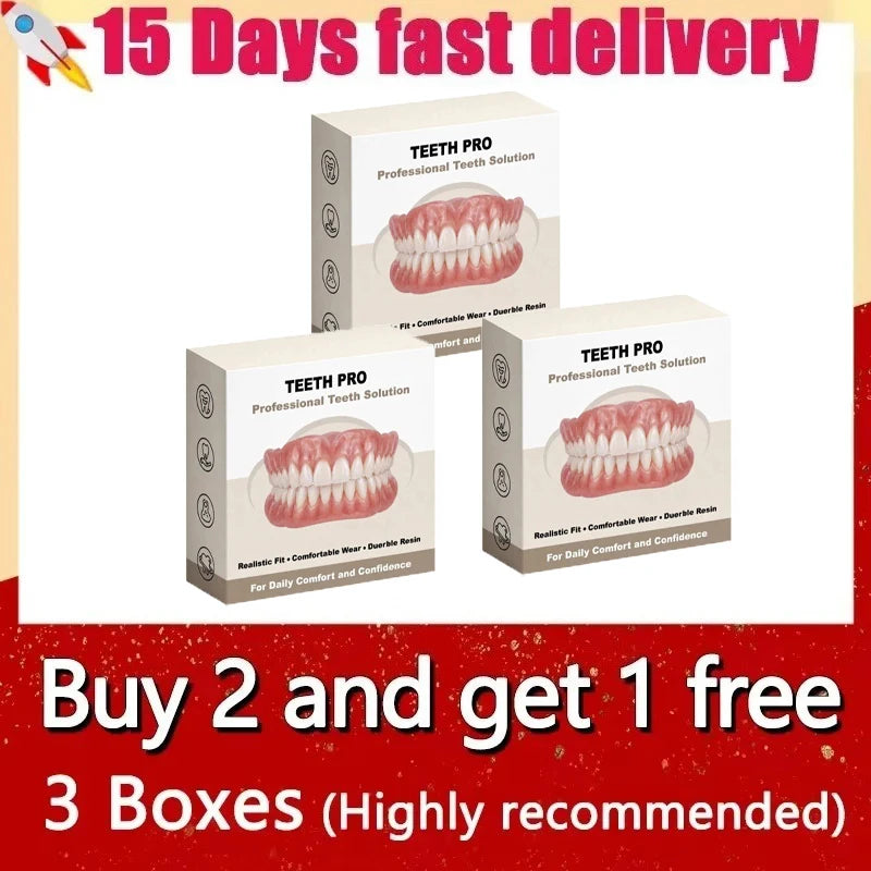 Comfortable Silicone Cosmetic Teeth for a Brighter Smile - 13