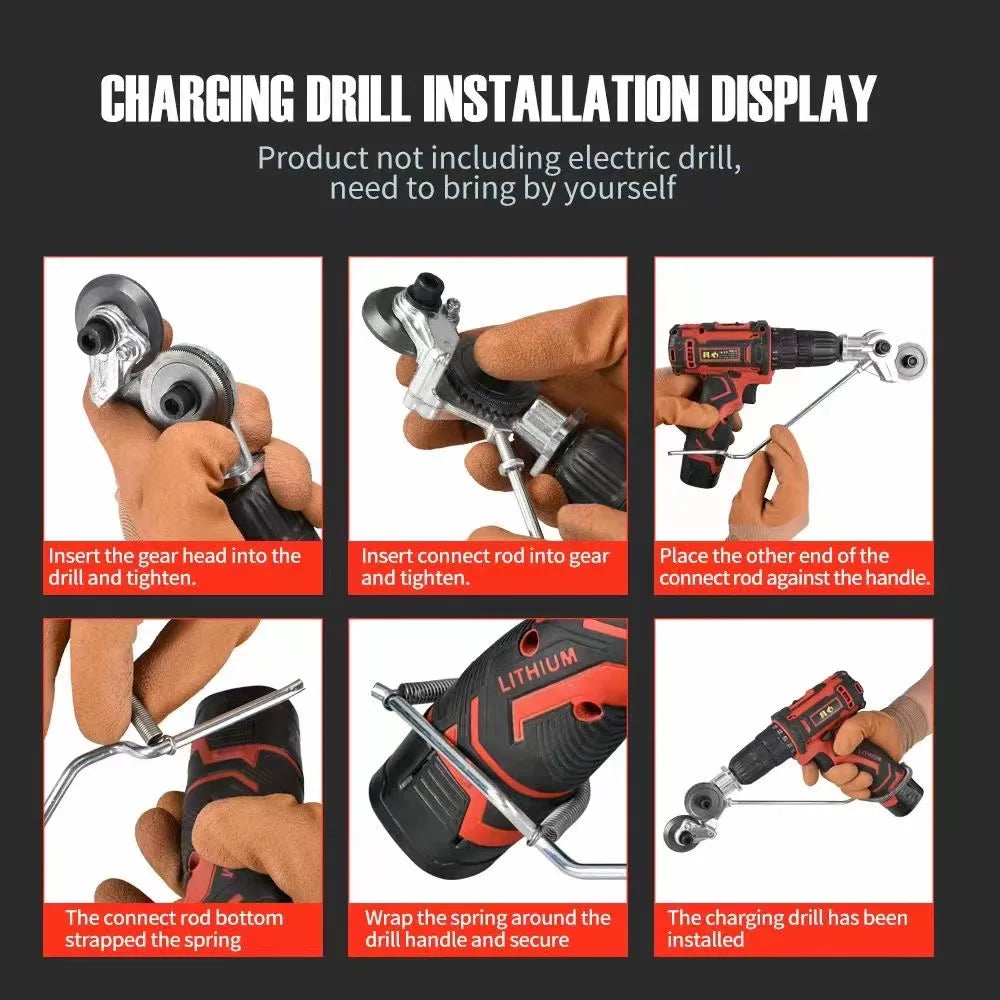 Electric Drill Plate Cutter Attachment Metal Sheet Nibbler Cutter