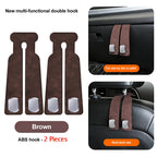Suede Leather Car Glove Box Hanging Hook for Handbags and Accessories