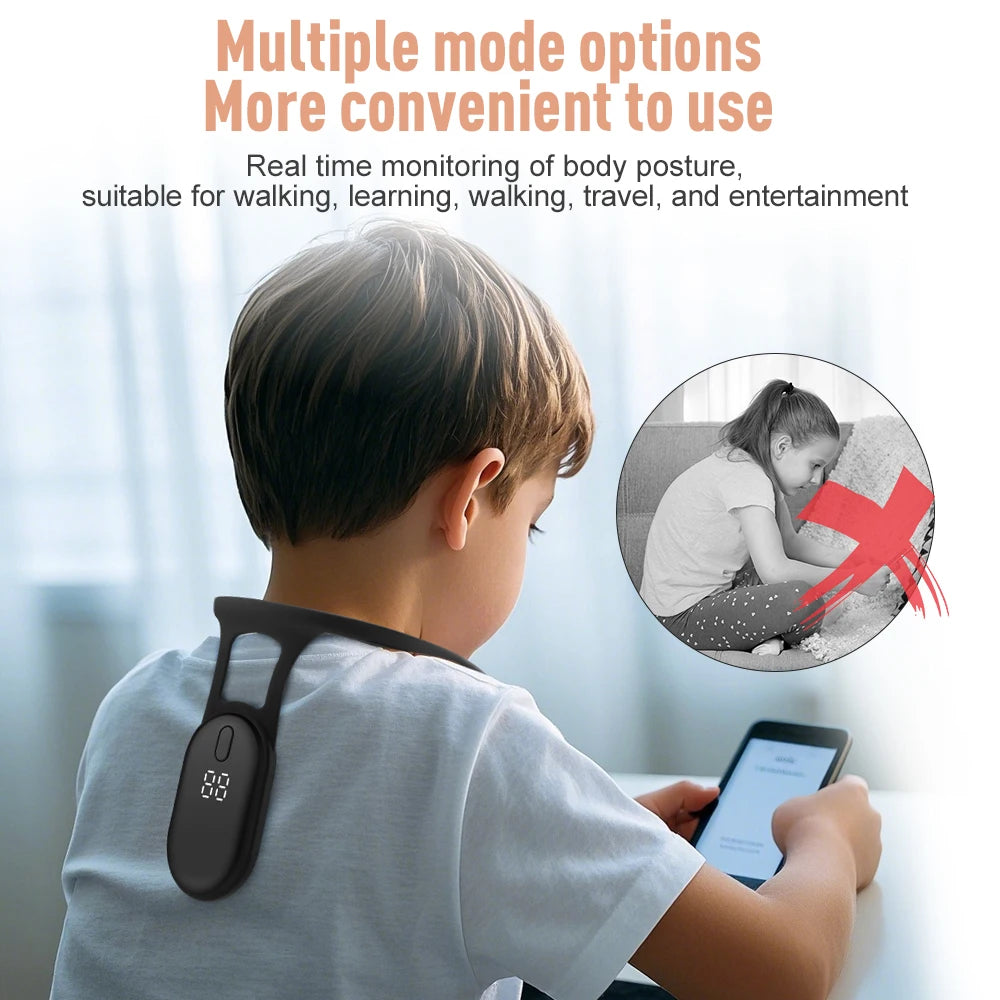 Intelligent Posture Corrector with Vibration Reminder and LCD Display
