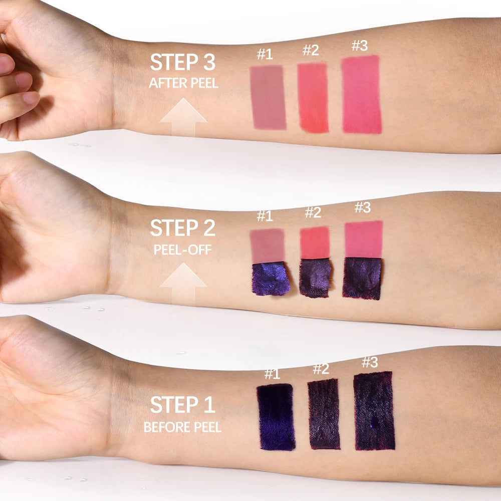 Waterproof Peel-Off Lip Stain Matte Tint