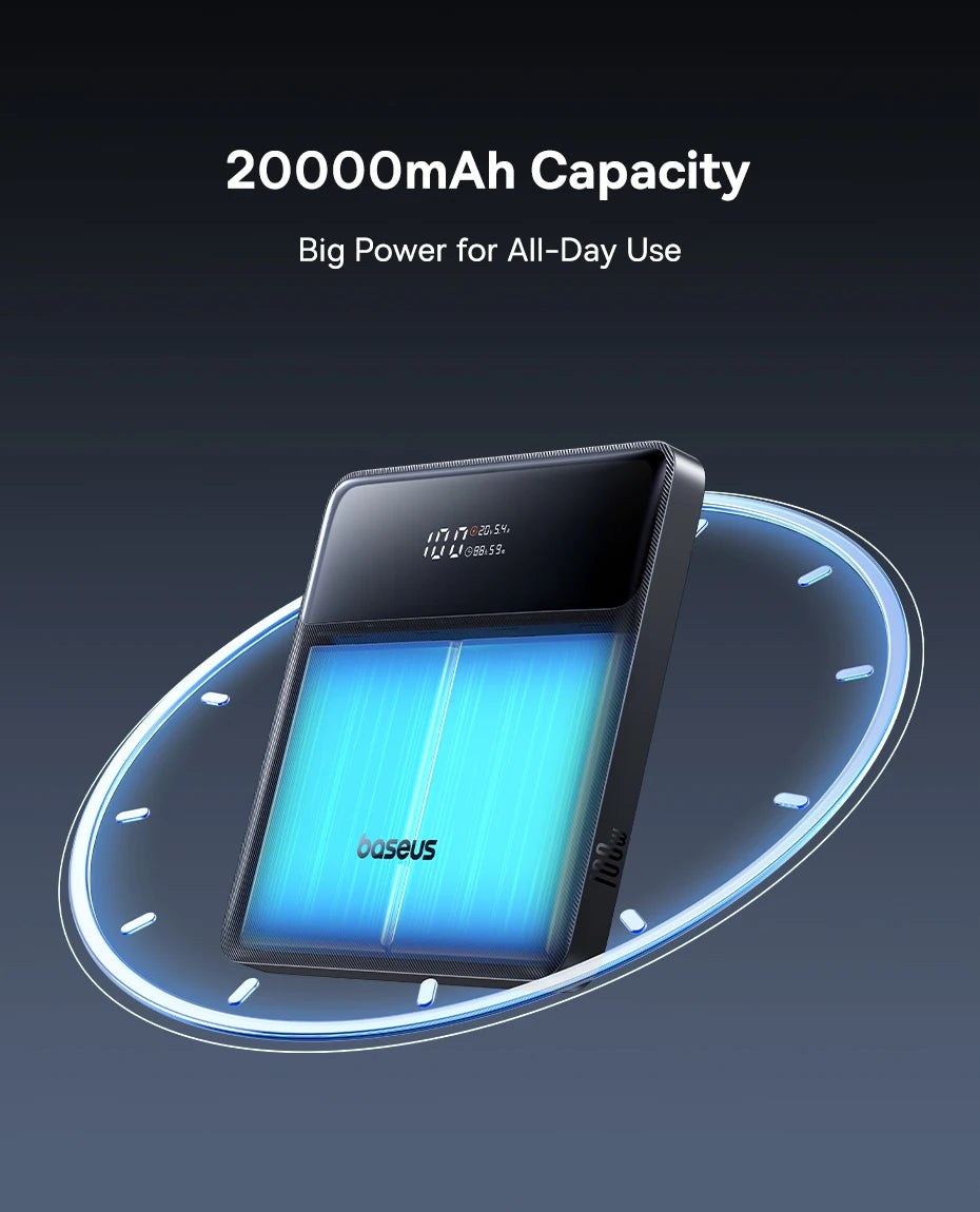 100W Fast Charging 20000mAh Portable Laptop Power Bank