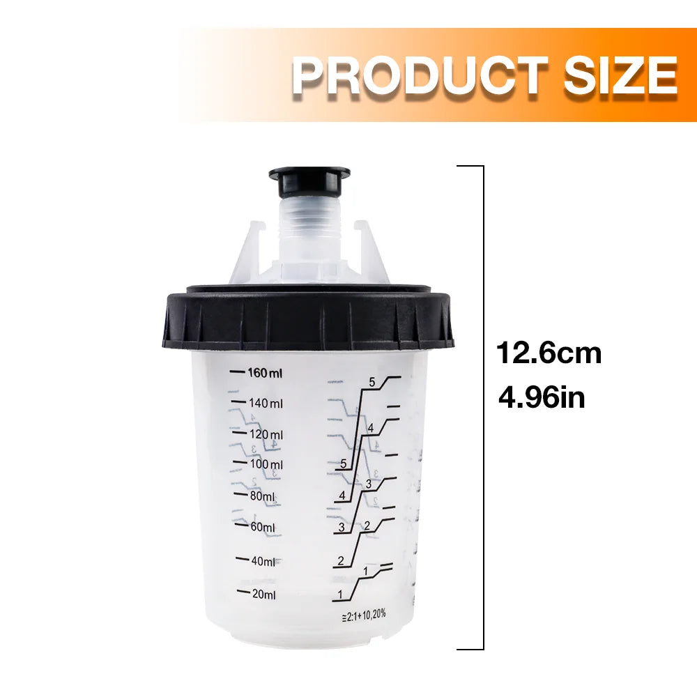 160ml Disposable Paint Mixing Cup System for Spray Guns