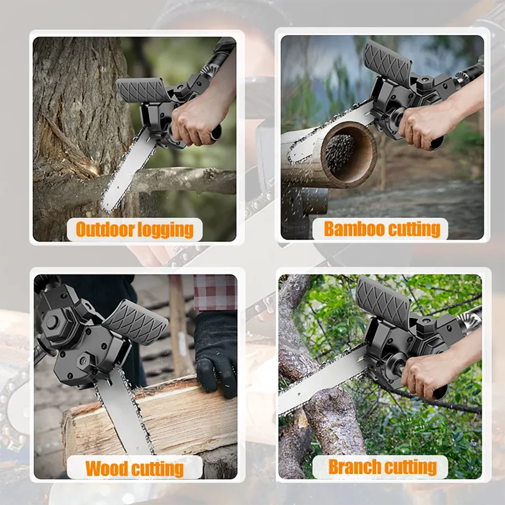Electric Drill to Chainsaw Conversion Adapter Tool