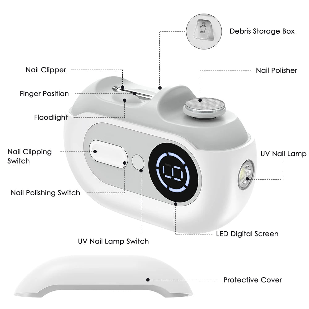 4-in-1 Electric Nail Clipper and Grooming Kit