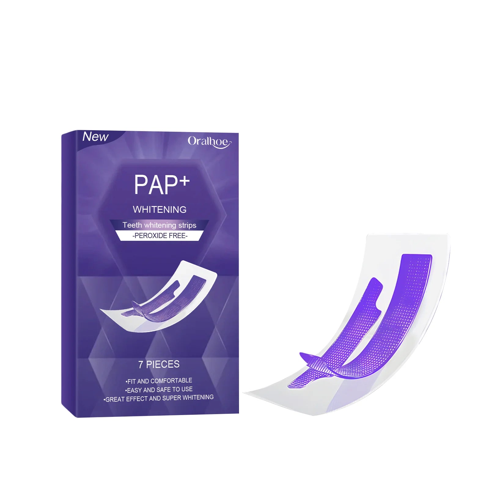 Gentle Peroxide-Free Teeth Whitening Strips - 7