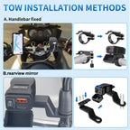Motorcycle 100W Bidirectional USB Charger with Voltmeter and Switch