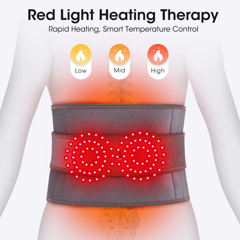Cordless Heated Vibration Waist Massage Belt