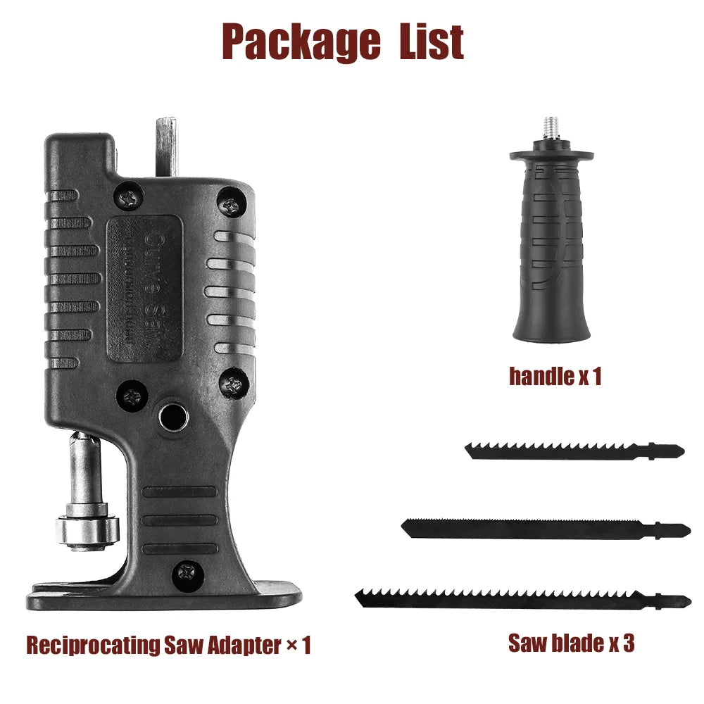 Electric Drill Reciprocating Saw Attachment Adapter