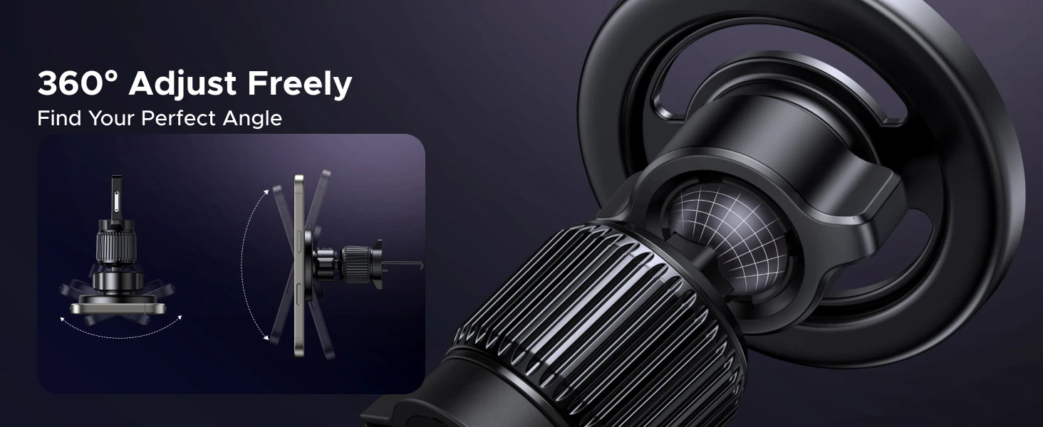 Magnetic Car Phone Mount for Dashboard and Air Vent - 12