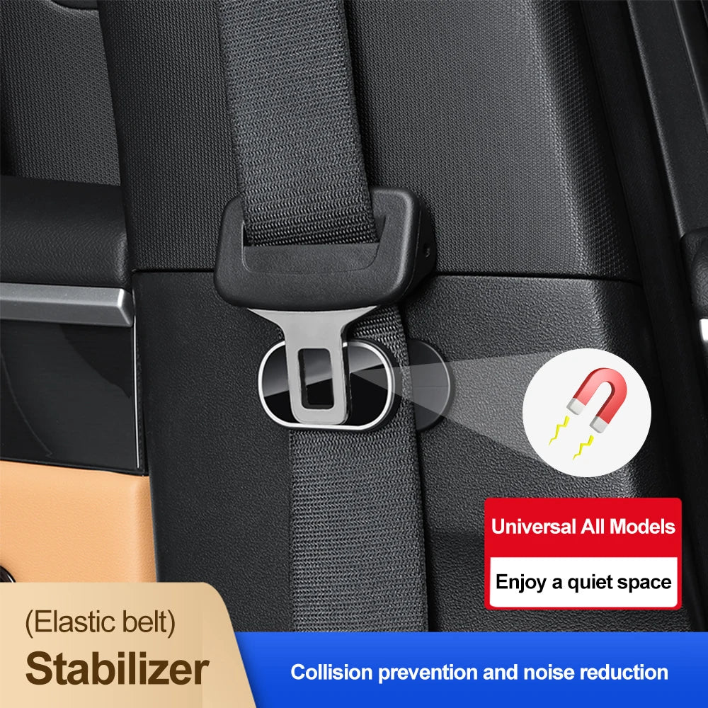 Universal Car Seat Belt Stabilizer Holder Magnetic Fastener Clip
